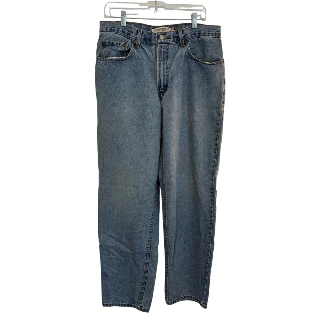 Levi's 560 Comfort Relaxed Fit Blue Jeans Mens 34x33 More Room in Seat Thighs